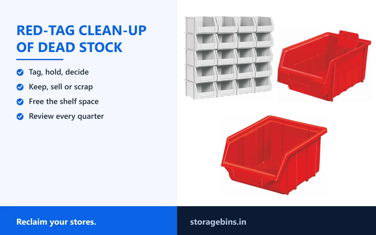 Dead stock and the red-tag clean-up: how to reclaim your stores and keep it clean