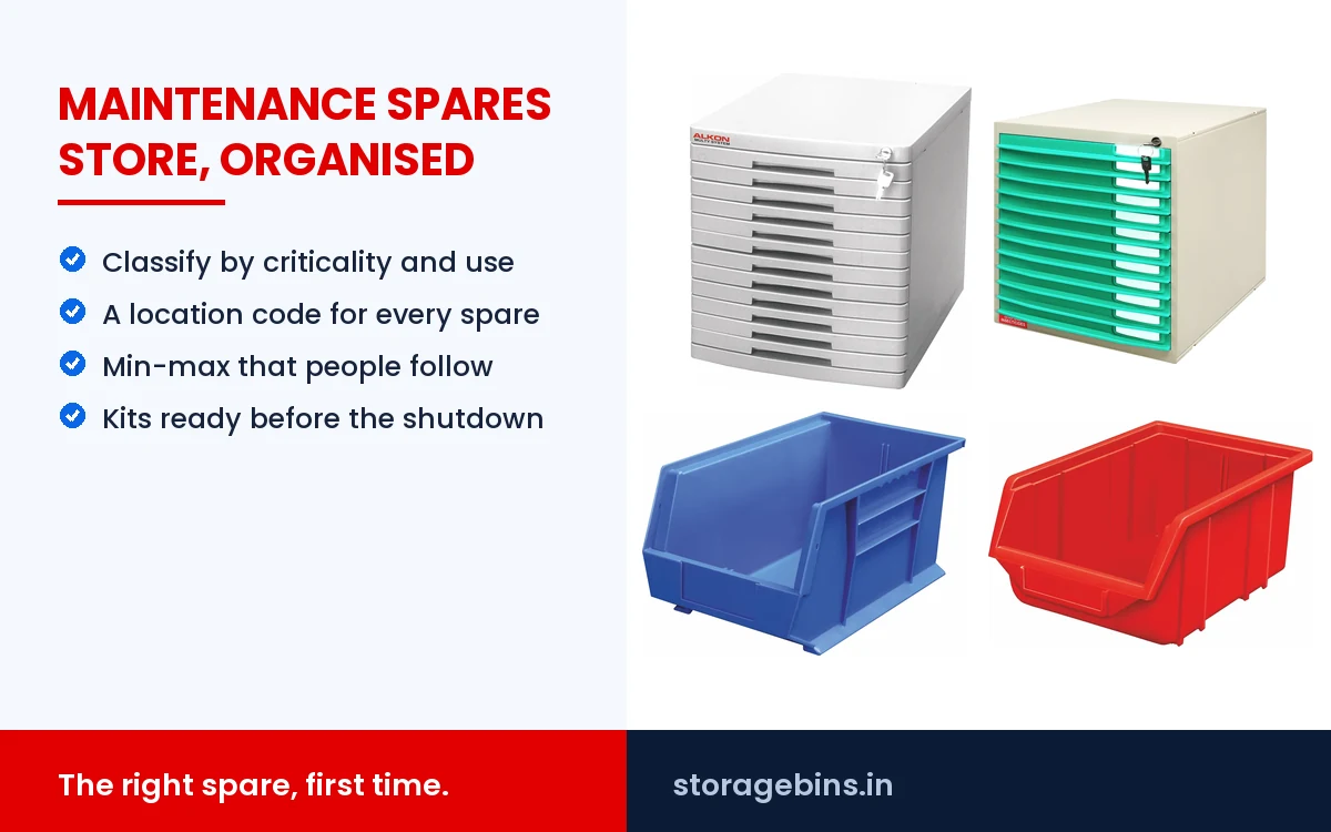 How to organise a maintenance spares (MRO) store